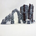 EC3D snowy ruined tower front painted