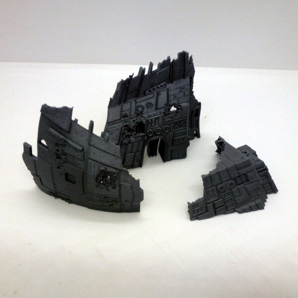 space ship ruins 15mm set