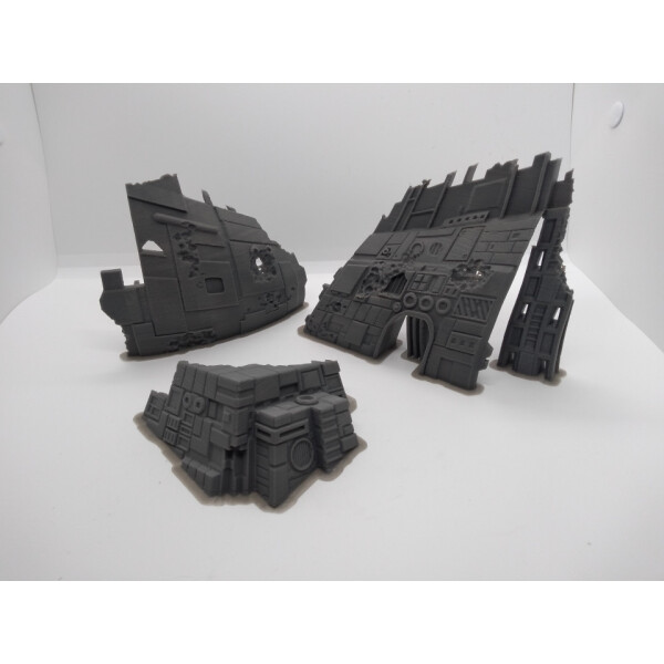 space ship ruins set