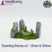 standing stones 1 set of 3 15mm